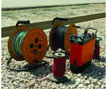 Electrical Resistivity Survey equipment deployed in Karachi, Pakistan