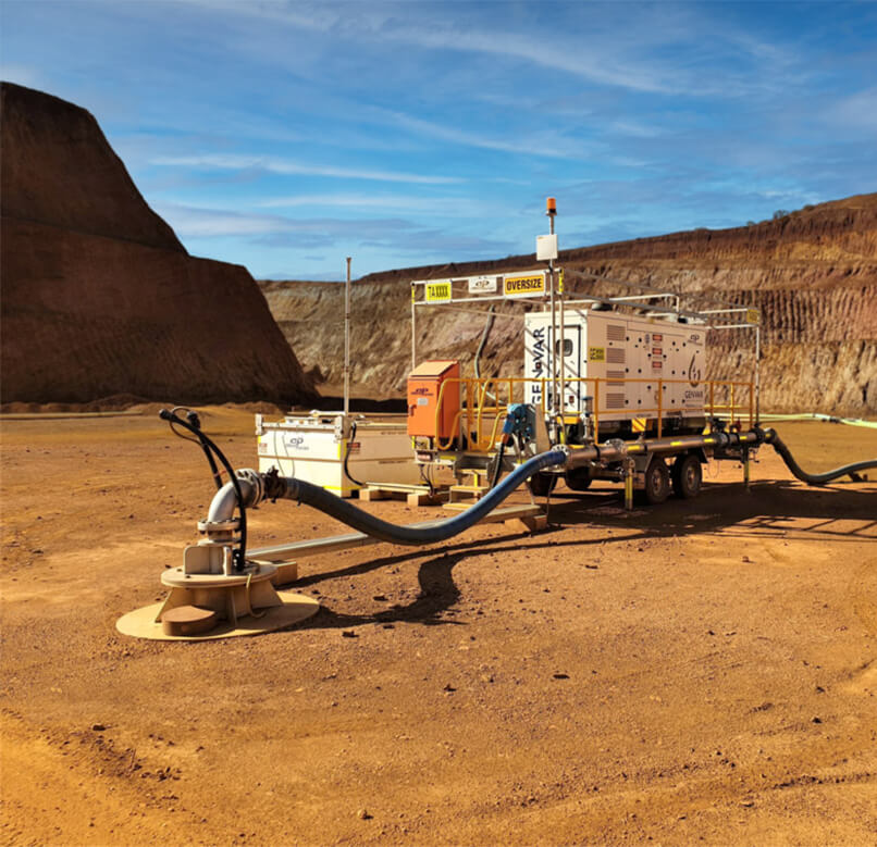 Reverse Circulation Drilling bore rig operating in Pakistan